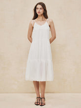 Sexy rückenfreies Midikleid mit Knoten